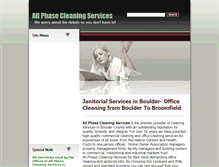 Tablet Screenshot of janitorialservicesinboulder.com